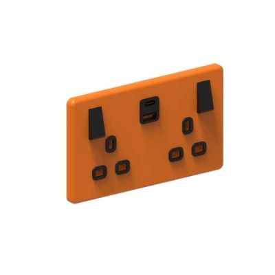 Double Switched Socket + Dual USB