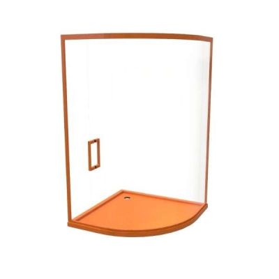 Slider Shower with Curved Corner