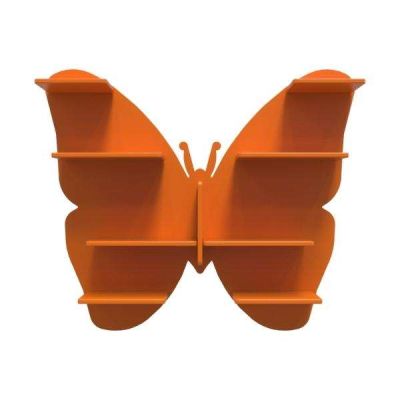 Butterfly Shape Wooden Wall Shelf