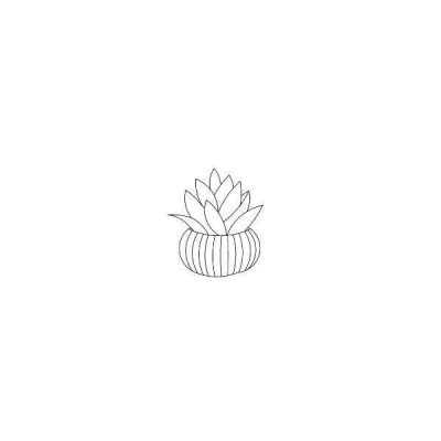 Flower Pot Silhouette