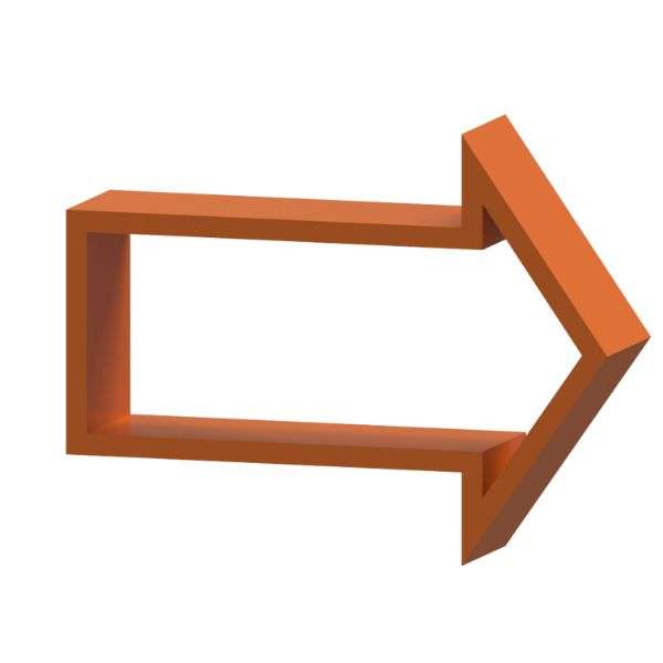 Arrow Wall Mounted Shelf