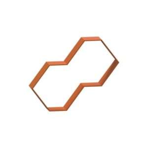 Hexagon Wall Mounted Shelf