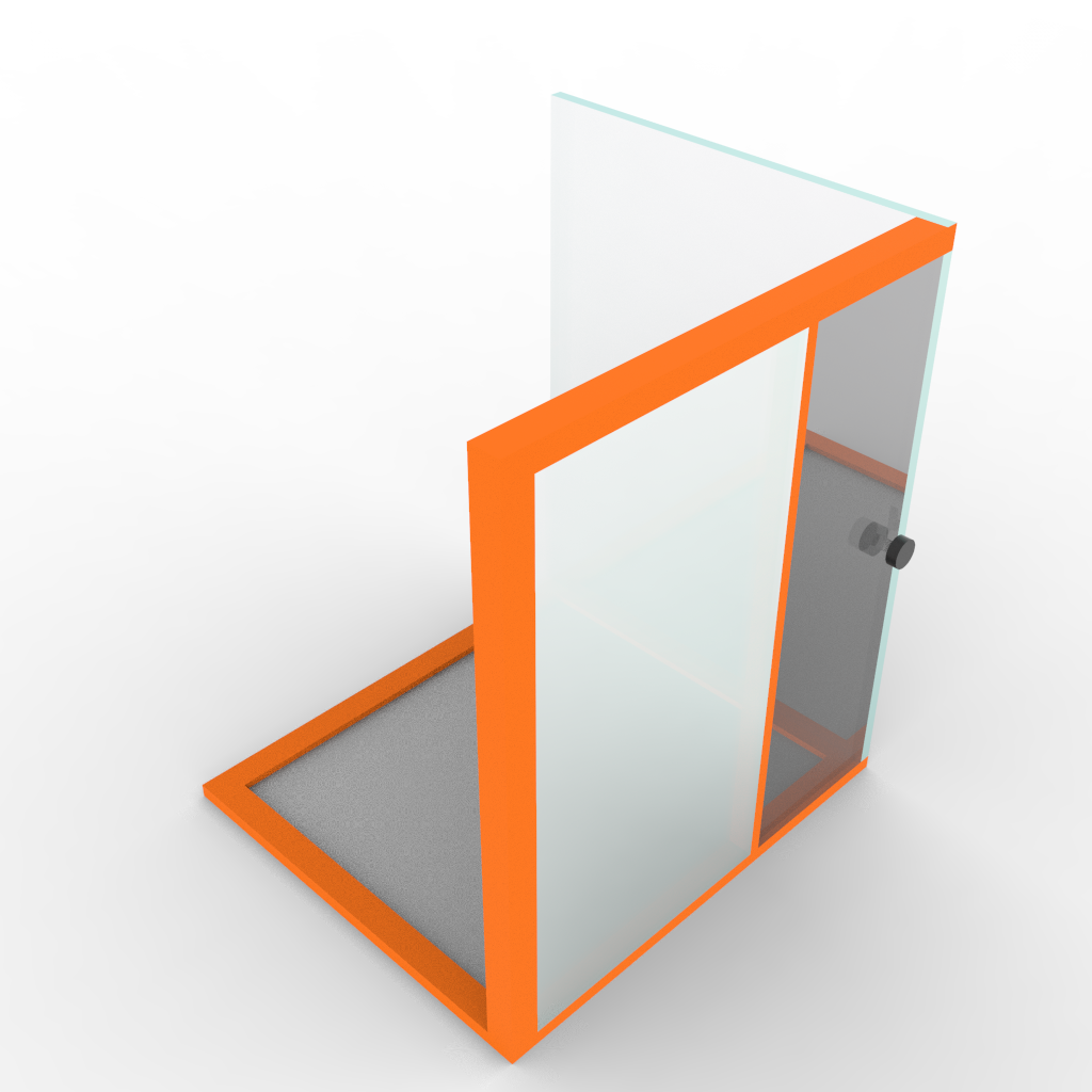 Corner Shower Door