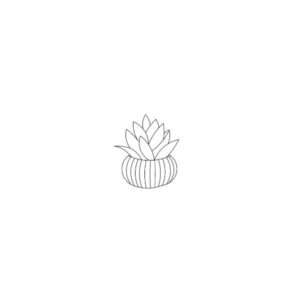 Flower Pot Silhouette