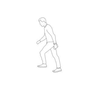 Climbing Men 6' Silhouette