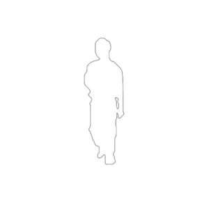 Standing Men 6' Silhouette