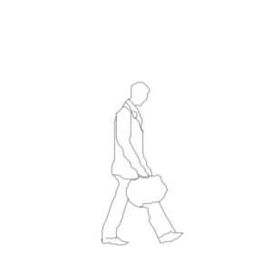 Walking Men 6' Silhouette