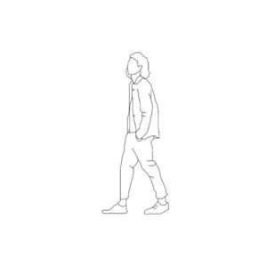 Walking Men 6' Silhouette