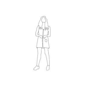Standing Women 6' Silhouette