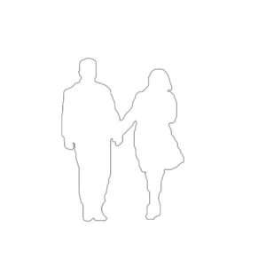 Couples 6' Silhouette