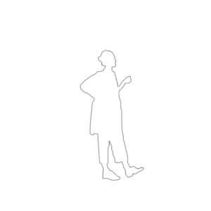 Standing Women 6' Silhouette