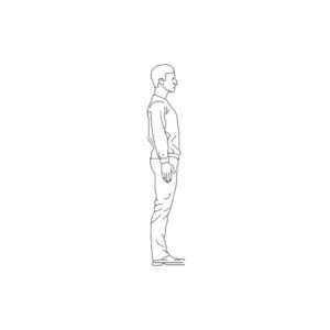 Standing Men 6' Silhouette