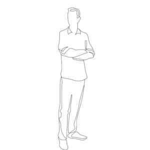 Standing Men 6' Silhouette