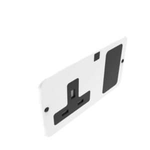 6A 1 Way Switch with Socket Box