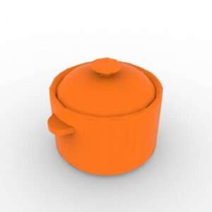 Wooden Striped Casserole