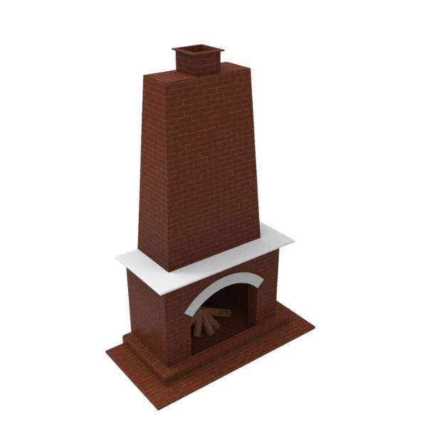 Wood-Burning Fireplace