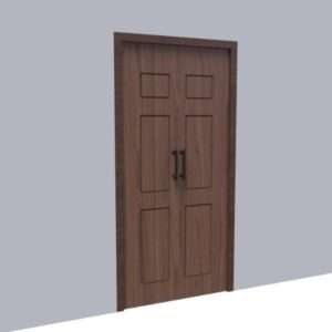 Flush Double Door