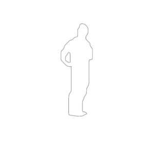 Standing men 6'  Silhouette