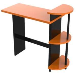 Computer Desk with Side Shelves