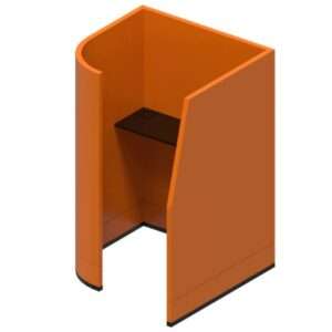 High Curved Work Station