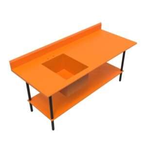 Work Tables with Built-in Prep Sink