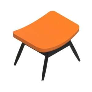 Footrest with upholstered seat