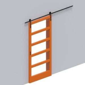 Frosted Glass Barn Door