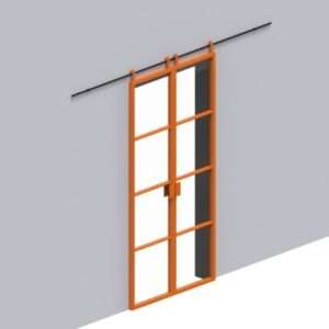 Impact Glass Barn Door