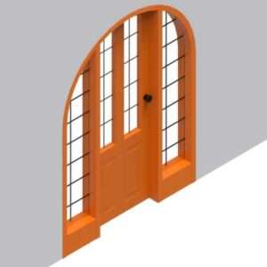 Contemporary Arch Door