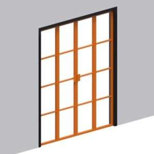 Frosted Mullion Bifold Door