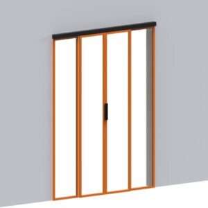 Sliding Door With Side Panel(Right & Left Open)