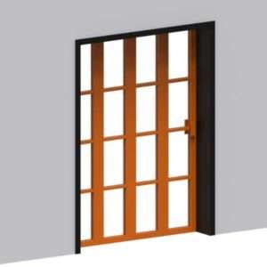 Frosted Glass Folding Door