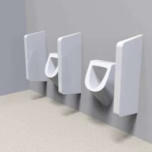 Wall-Hung Urinal Divider