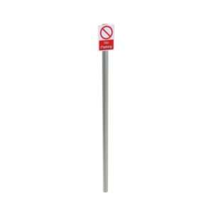 No Parking Post Mounted Sign