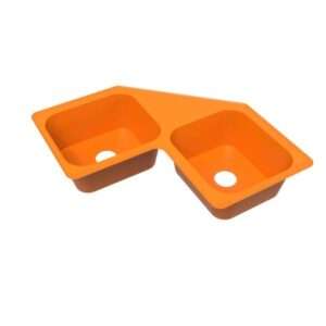 Double Bowl Corner Sink