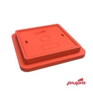 Square Manhole Cover 45x45 Teracotta