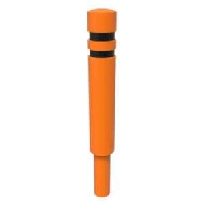 Bollard with Domed Top and Recessed Bands